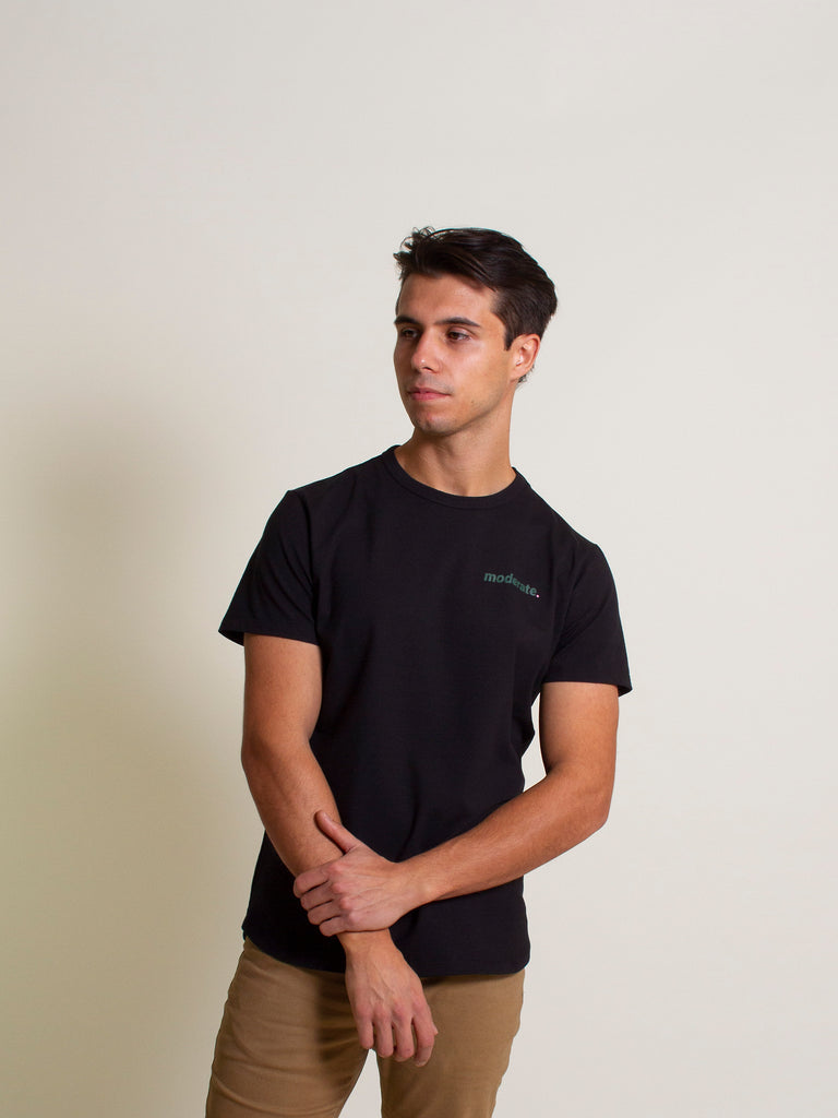 Left Chest T-Shirt - Black