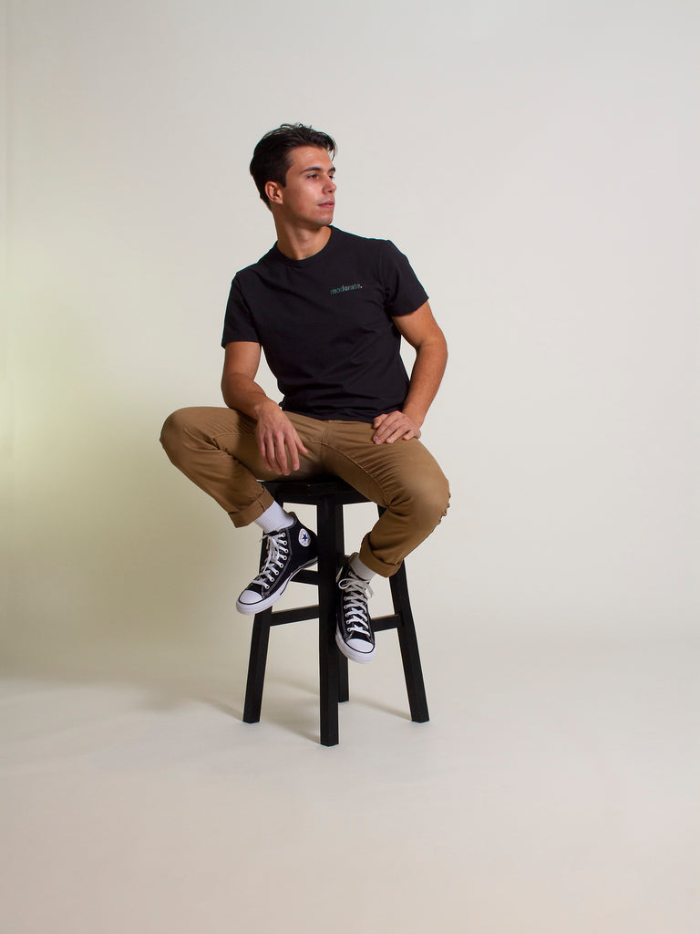 Left Chest T-Shirt - Black