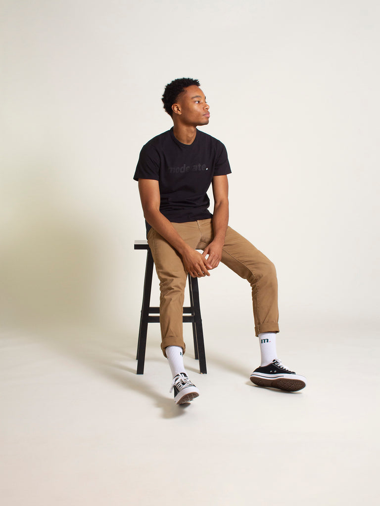 Basic Chest T-Shirt - Black