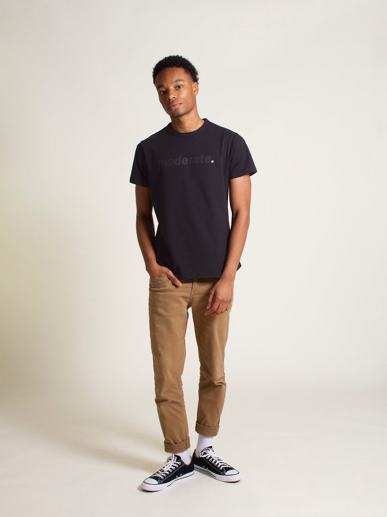 Basic Chest T-Shirt - Black