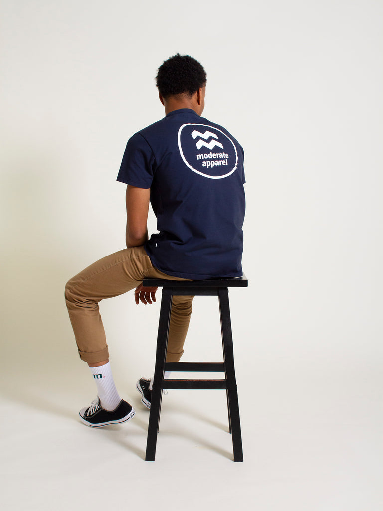 Motor Back T-Shirt - Navy