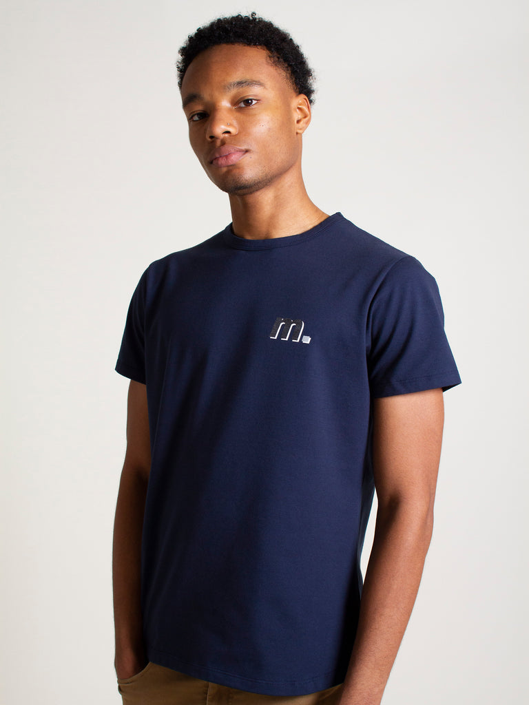 Motor Back T-Shirt - Navy