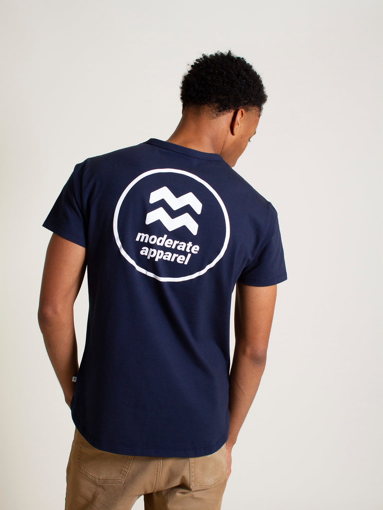 Motor Back T-Shirt - Navy